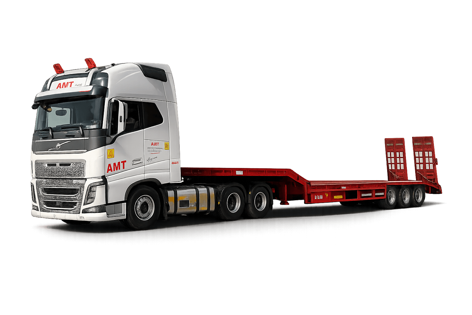 3-Axle Lowbed image for a 25-50 tons by review planning band in Saudi lowbed transport
