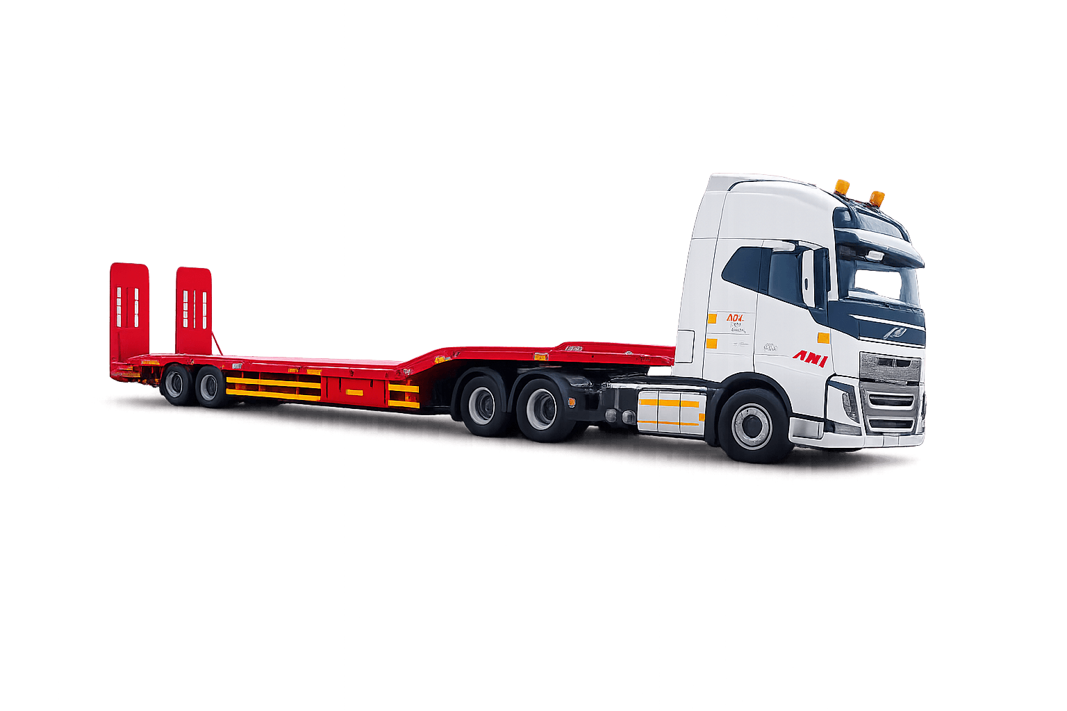 2-Axle Special Lowdeck image for a Engineered per move planning band in Saudi lowbed transport