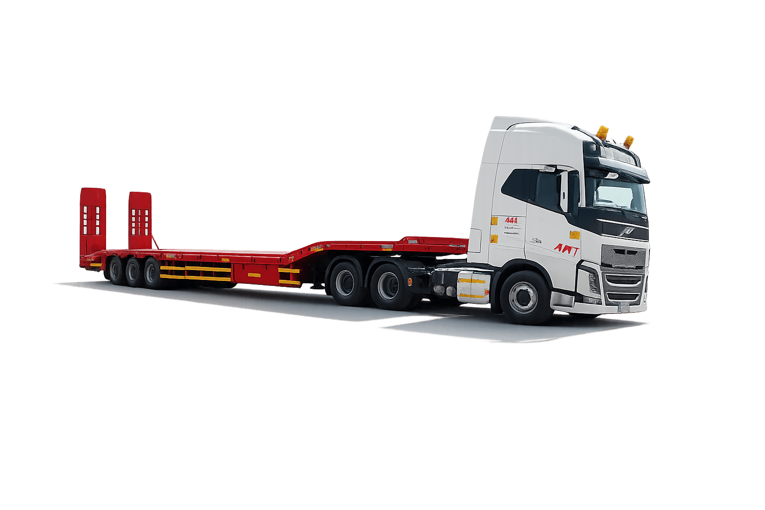 3-Axle Special Lowdeck image for a Engineered per move planning band in Saudi lowbed transport