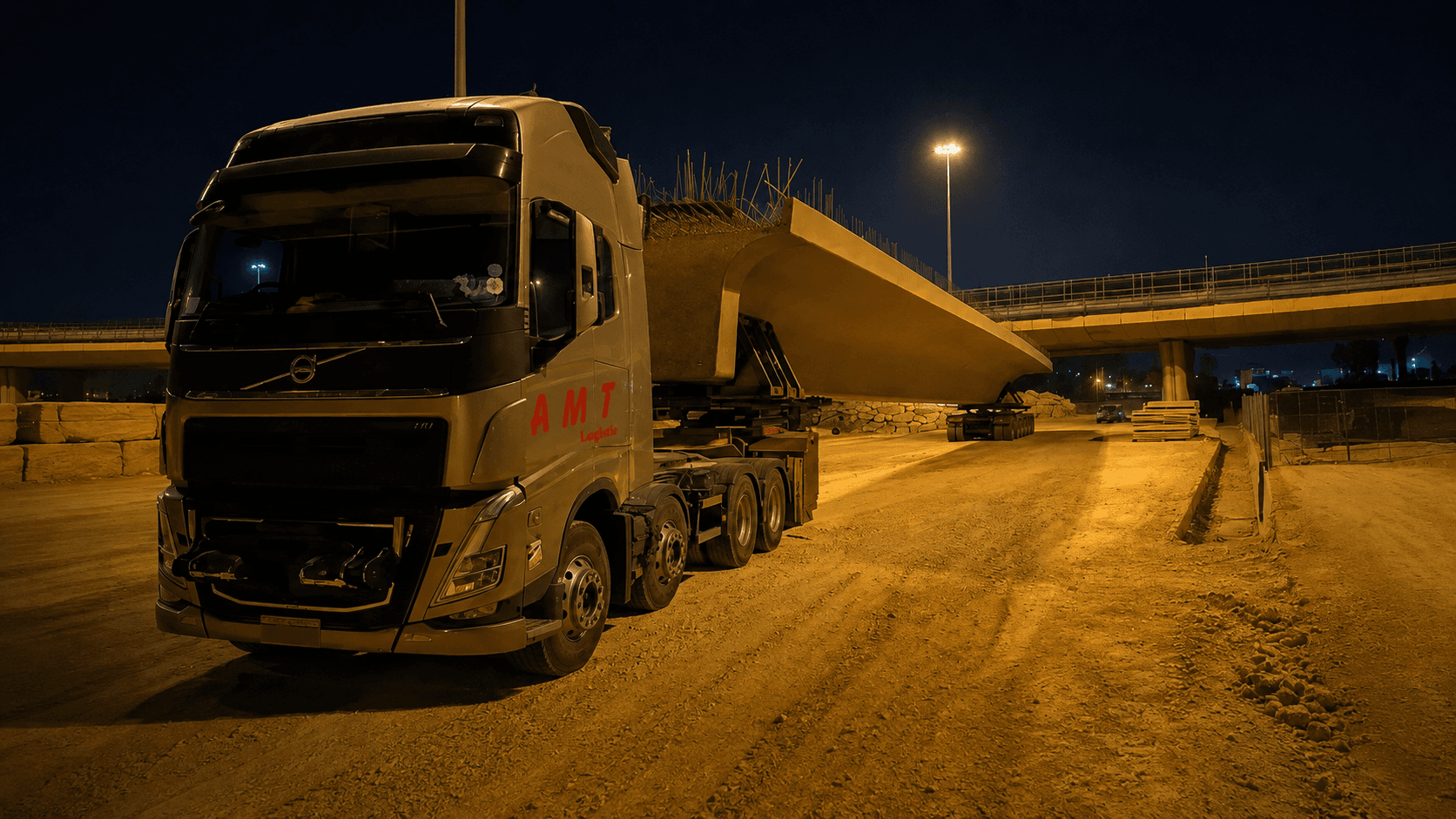 صورة توضيحية عن نقل ثقيل السعودية لدى AMT Logistics